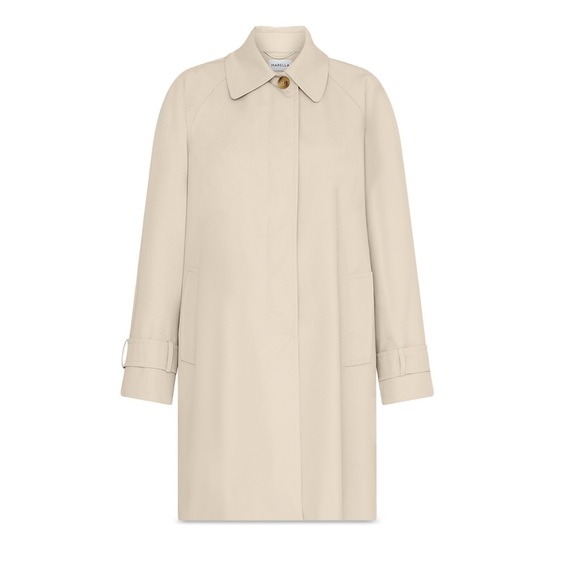 NWT MARELLA Light Beige Trench Coat with Button Front - Picture 10 of 10